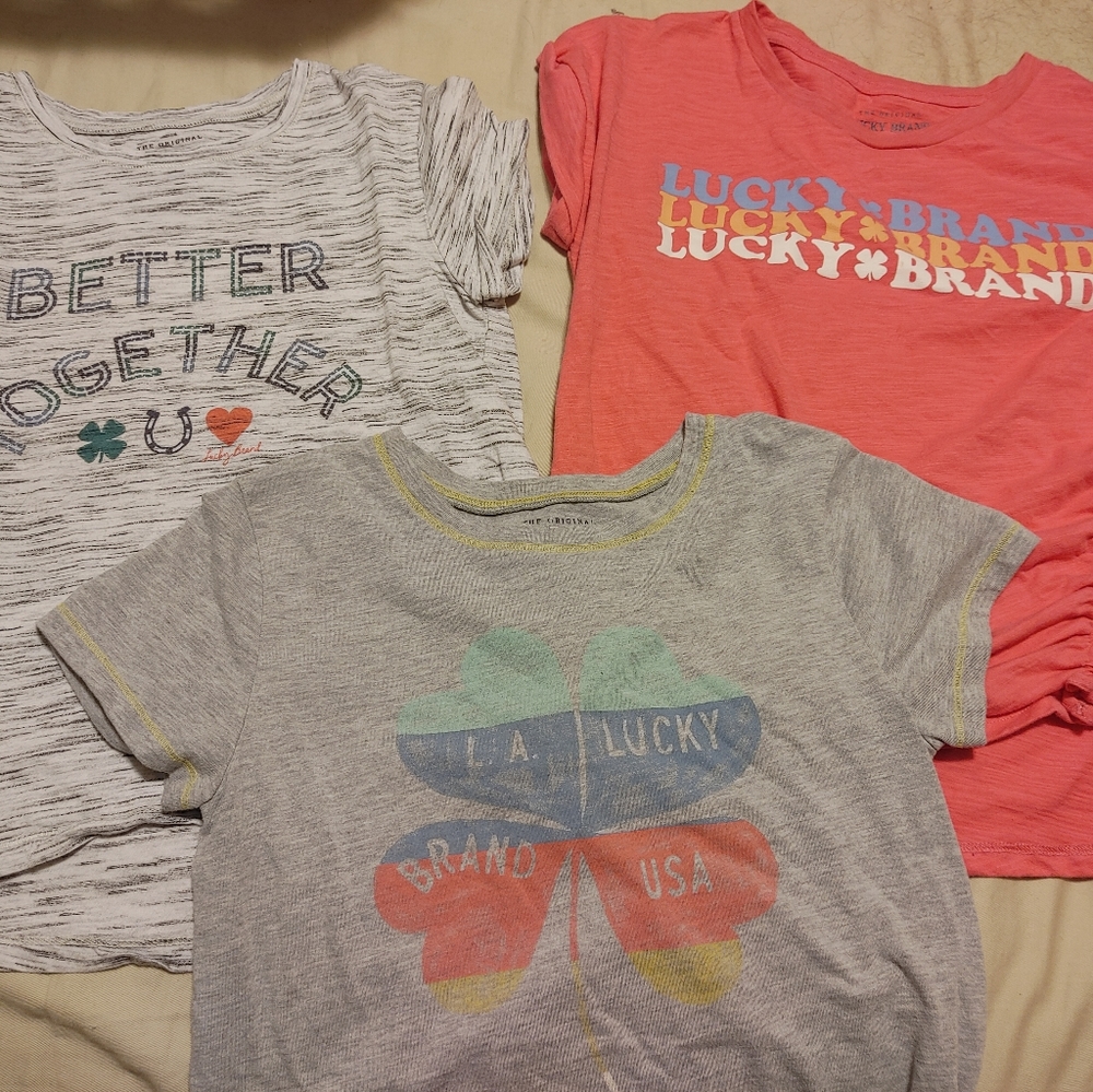 3 Lucky Brand tshirts